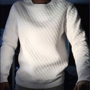 Forever21 mens white sweatshirt